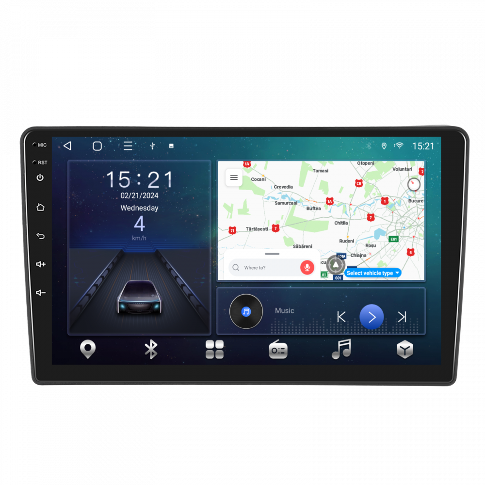 Navigatie Nissan Navara (2006-2012), Android 12, 4GB RAM 64GB, SLOT SIM 4G, DSP, Carplay si Android auto, ecran 9 inch [7]