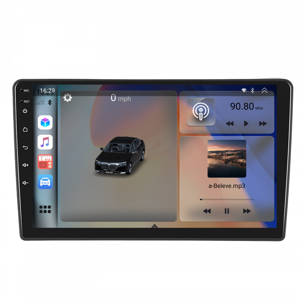 Navigatie Nissan Navara (2006-2012), 2K QLED, Android 12, 4GB RAM 64GB, SLOT SIM 4G, DSP, Carplay si Android auto, ecran 9 inch [4]