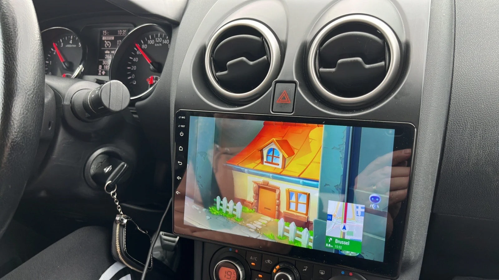 Navigatie Nissan Qashqai (2006-2013), 8GB RAM 128GB Android 12 ,DSP, SIM 4G Carplay si Android auto,ecran 9 Inch [2]