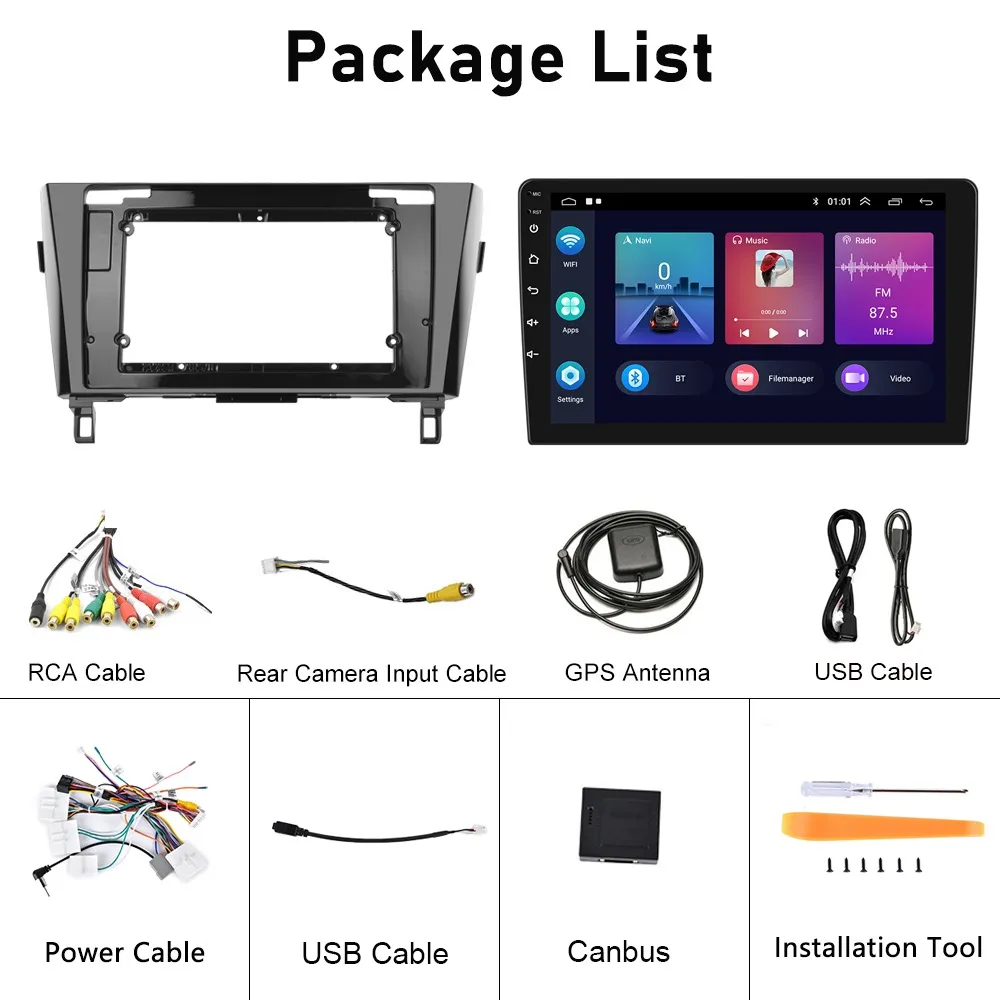 Navigatie X-Trail T32, Android 13 2GB RAM 64GB ROM, CarPlay si Android Auto Wi-fi, Youtube, Waze, ecran HD 10.1 Inch [6]