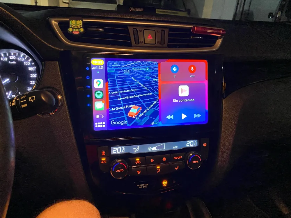 Navigatie X-Trail T32, Android 13 2GB RAM 64GB ROM, CarPlay si Android Auto Wi-fi, Youtube, Waze, ecran HD 10.1 Inch [5]