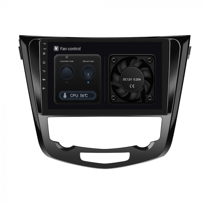 Navigatie NISSAN QASHQAI 2 J11 (2013-2017), Android 12, 8GB RAM 128 GB,SLOT SIM 4G,  DSP, Carplay si Android auto, ecran 10.1 inch [3]