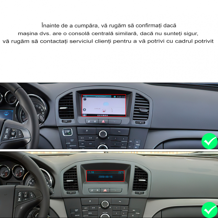 Navigatie Opel Insiginia (2008-2013), Android 12, 4GB RAM 64GB, SLOT SIM 4G, DSP, Carplay si Android auto, ecran 9 inch [2]