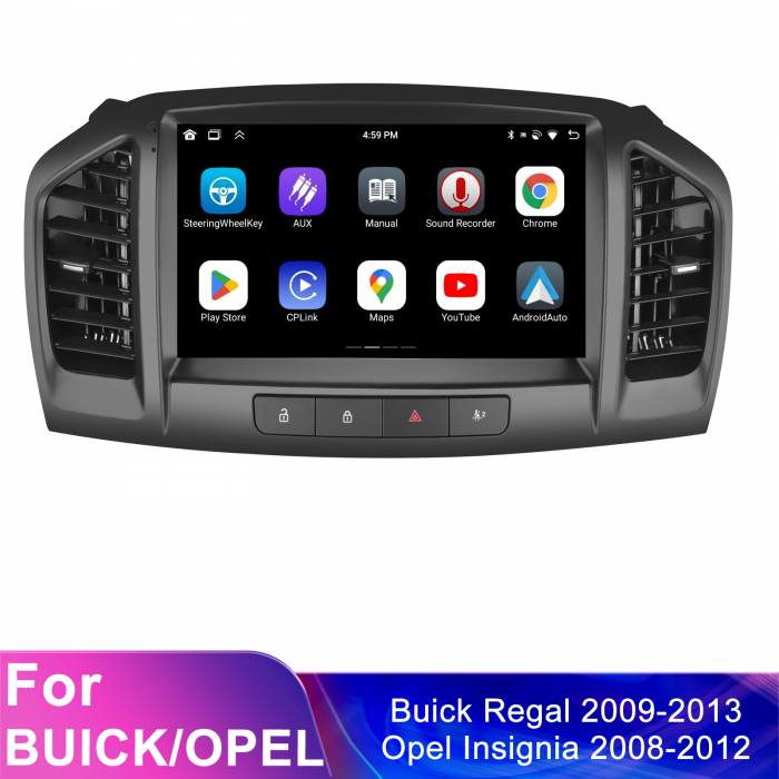 Navigatie Opel Insiginia (2008-2013), Android 12, 8GB RAM 128GB, SLOT SIM 4G, DSP, Carplay si Android auto, ecran 9 inch [8]
