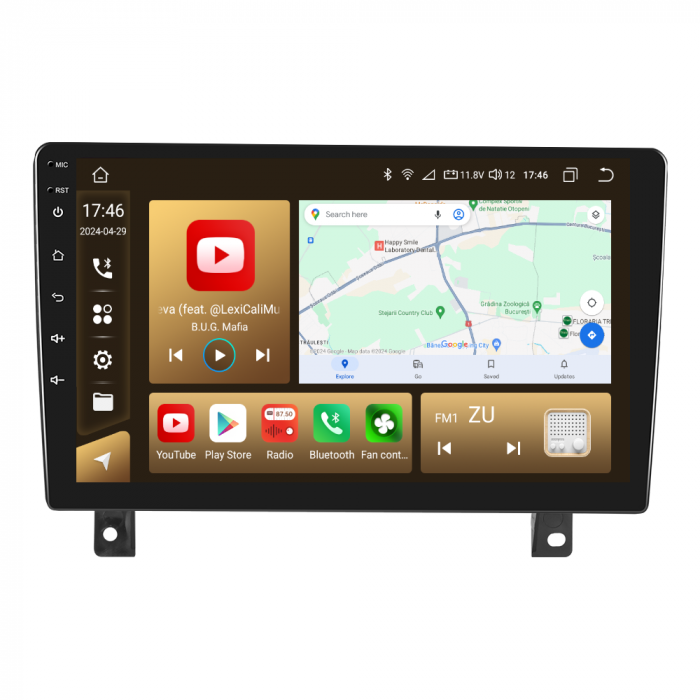 Navigatie Opel Astra H (2004-2014), Android 12, 8GB RAM 128GB, SLOT SIM 4G, DSP, Carplay si Android auto, ecran 9 inch [7]