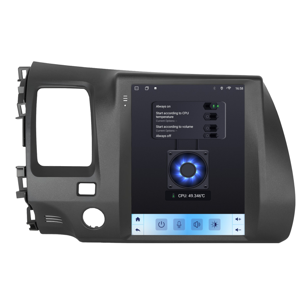 Navigatie Honda Civic (2004-2009) Tip Tesla, Android 12, 4GB RAM 64GB, SLOT SIM 4G, DSP, CarPlay si Android Auto, ecran 9,7 inch [5]