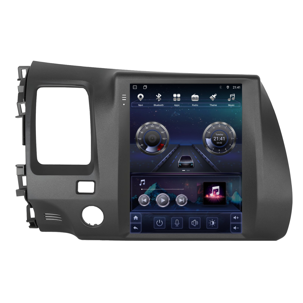 Navigatie Honda Civic (2004-2009) Tip Tesla, Android 12, 4GB RAM 64GB, SLOT SIM 4G, DSP, CarPlay si Android Auto, ecran 9,7 inch [1]