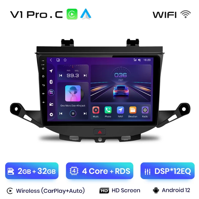 Navigatie Opel Astra K9 (2015-2021) Android 12, 2GB RAM 32GB ROM, CarPlay si Android Auto, DSP ecran 9 inch [2]