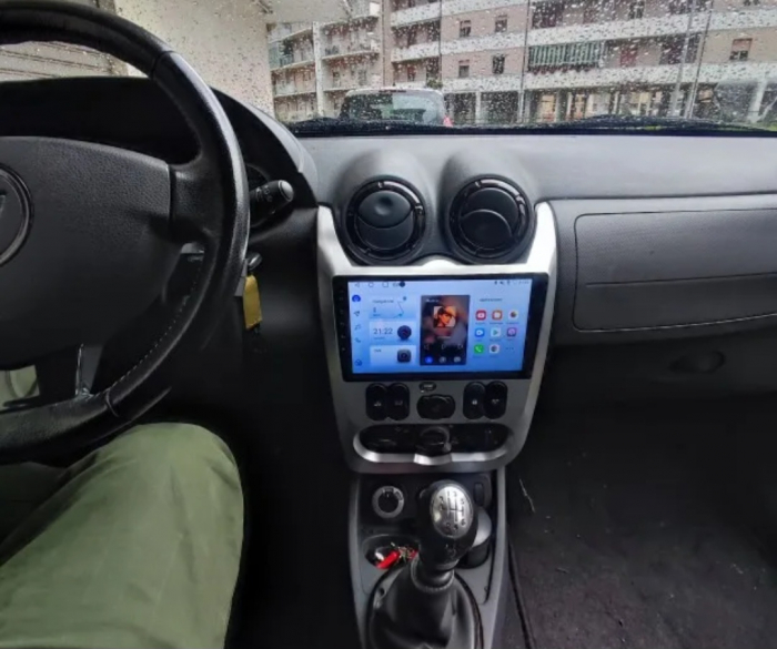 Navigatie Dacia Logan 1 (2008-2013) Android 12, 4GB RAM 64GB ROM, SIM 4G, CarPlay si Android Auto, DSP ecran 9 inch [6]