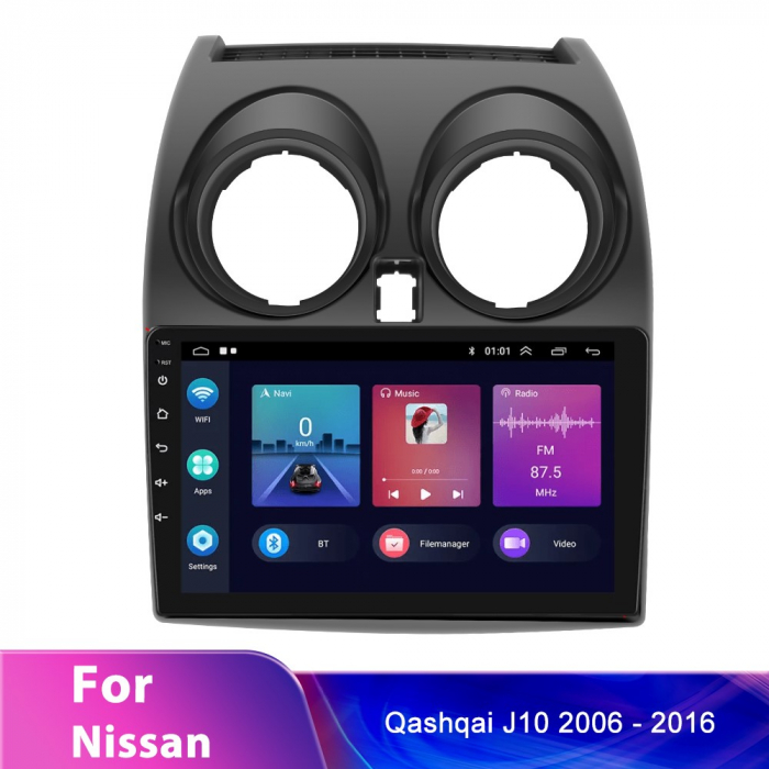 Navigatie Nissan Qashqai (2006-2013) cu Android 11, 2GB RAM 32 GB ROM ecran 9 Inch,Carplay si Android Auto [5]