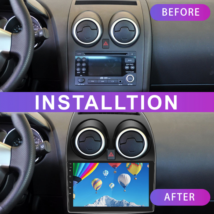 Navigatie Nissan Qashqai (2006-2013), 4GB 64GB, DSP, Android 12, CarPlay si Android Auto, ecran 9 inch [5]