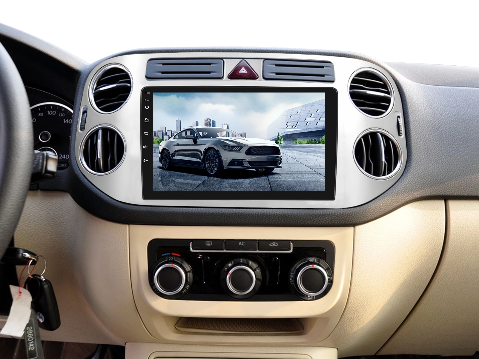 Navigatie Tiguan (2010-2015) cu Android 13, 8GB RAM 128GB ROM, DSP, SIM 4G, Carplay si Android Auto, ecran 9 inch [6]