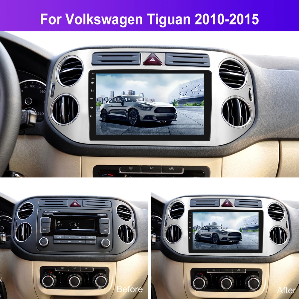 Navigatie Tiguan (2010-2015) cu Android 13, 8GB RAM 128GB ROM, DSP, SIM 4G, Carplay si Android Auto, ecran 9 inch [2]