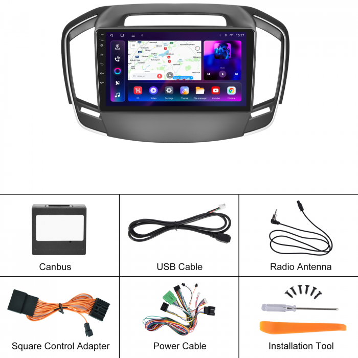 Navigatie Opel Insignia A (2013-2017), Android 12, 2GB RAM 32GB, DSP, Carplay si Android auto, ecran 9 inch [8]