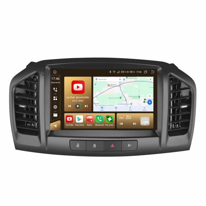 Navigatie Opel Insiginia (2008-2013), Android 12, 8GB RAM 128GB, SLOT SIM 4G, DSP, Carplay si Android auto, ecran 9 inch [10]