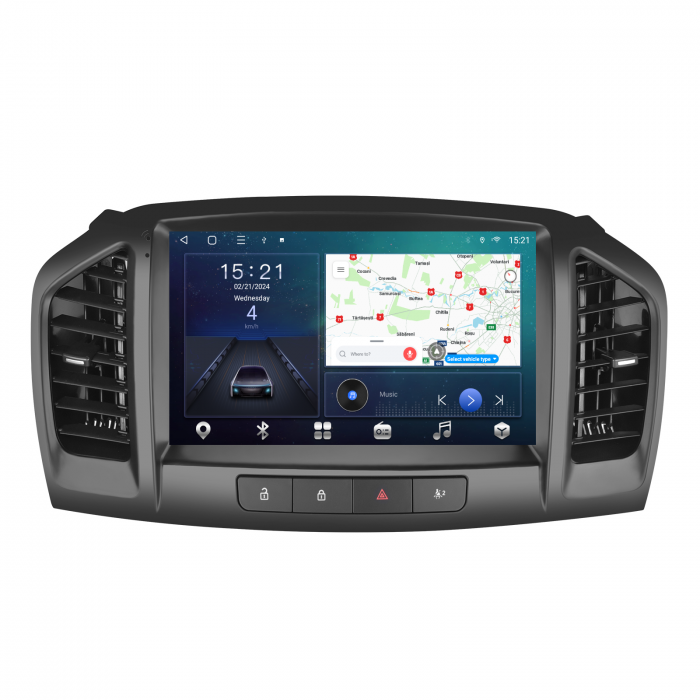 Navigatie Opel Insiginia (2008-2013), Android 12, 4GB RAM 64GB, SLOT SIM 4G, DSP, Carplay si Android auto, ecran 9 inch [5]