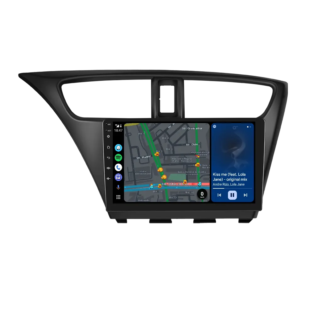 Navigatie Honda Civic (2012-2017), Android 13, 4GB RAM 64GB, DSP, Carplay si Android auto, ecran 9 inch [6]