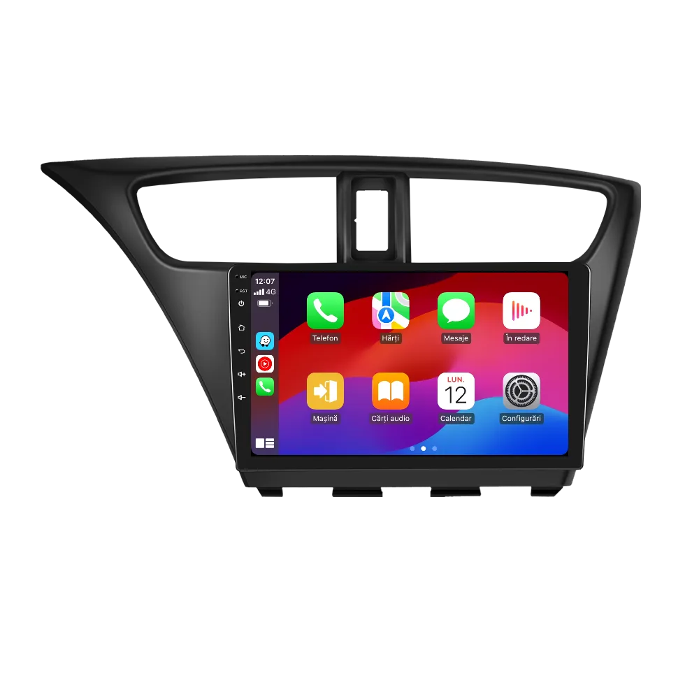 Navigatie 2K QLED Honda Civic (2012-2017), 4 GB RAM, SLOT SIM 4G, DSP, CarPlay si Android Auto ecran 9.36 inch [6]