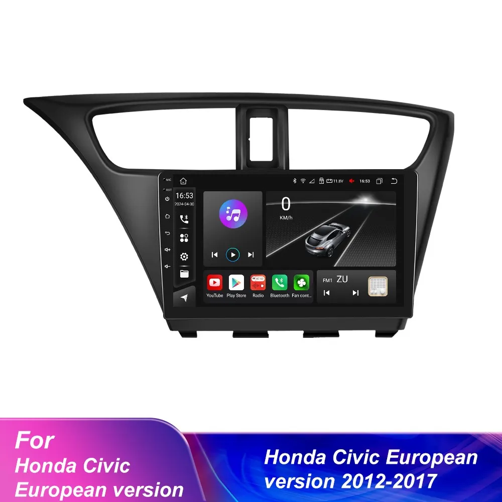 Navigatie 2K QLED Honda Civic (2012-2017), 4 GB RAM, SLOT SIM 4G, DSP, CarPlay si Android Auto ecran 9.36 inch [5]