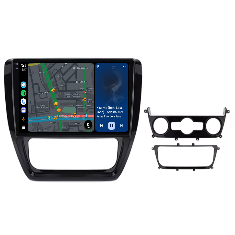Navigatie Volkswagen Sagitar 2012, Jetta 2011-2018 cu Android, 4GB RAM 64GB ROM, cu SLOT SIM 4G, DSP, ecran 10,1 Inch, Carplay si Android Auto [5]