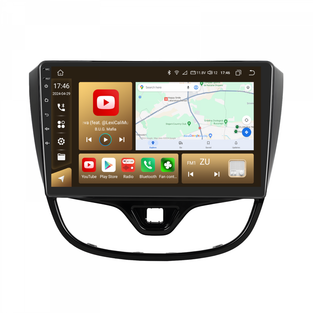 Navigatie Opel Karl (2017-2020) cu Android, 8GB RAM 128GB ROM, cu SLOT SIM 4G, DSP, ecran 10,1 Inch, Carplay si Android Auto [1]