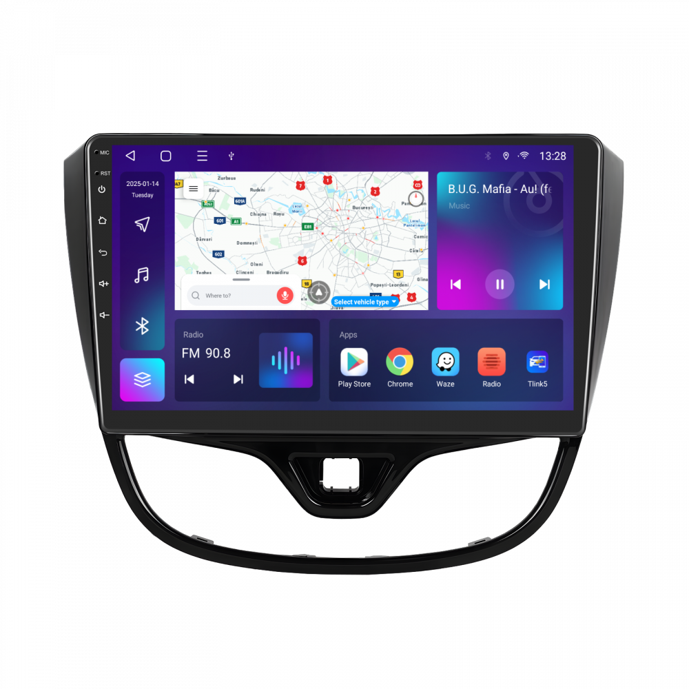 Navigatie Opel Karl (2017-2020) cu Android, 4GB RAM 64GB ROM, cu SLOT SIM 4G, DSP, ecran 10,1 Inch, Carplay si Android Auto [1]