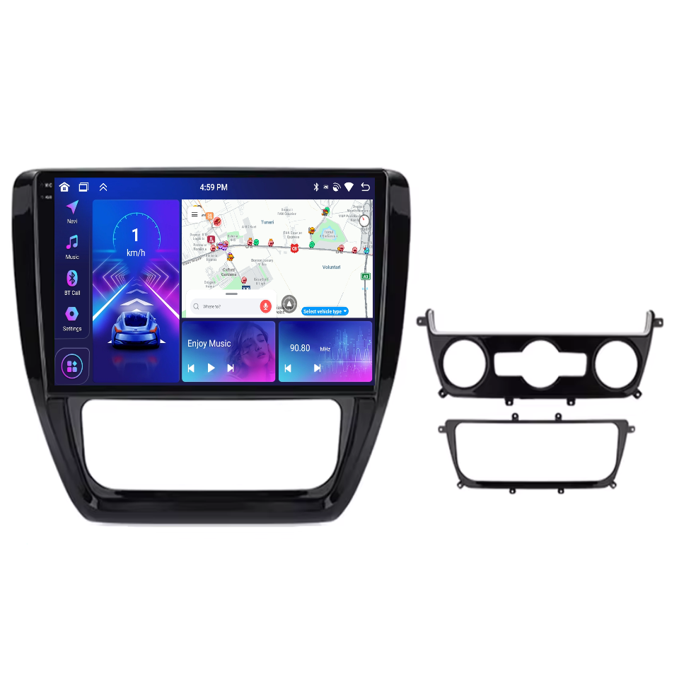 Navigatie Volkswagen Sagitar 2012, Jetta 2011-2018  cu Android, 4GB RAM 64GB ROM, DSP, ecran 10,1 Inch, Carplay si Android Auto [1]
