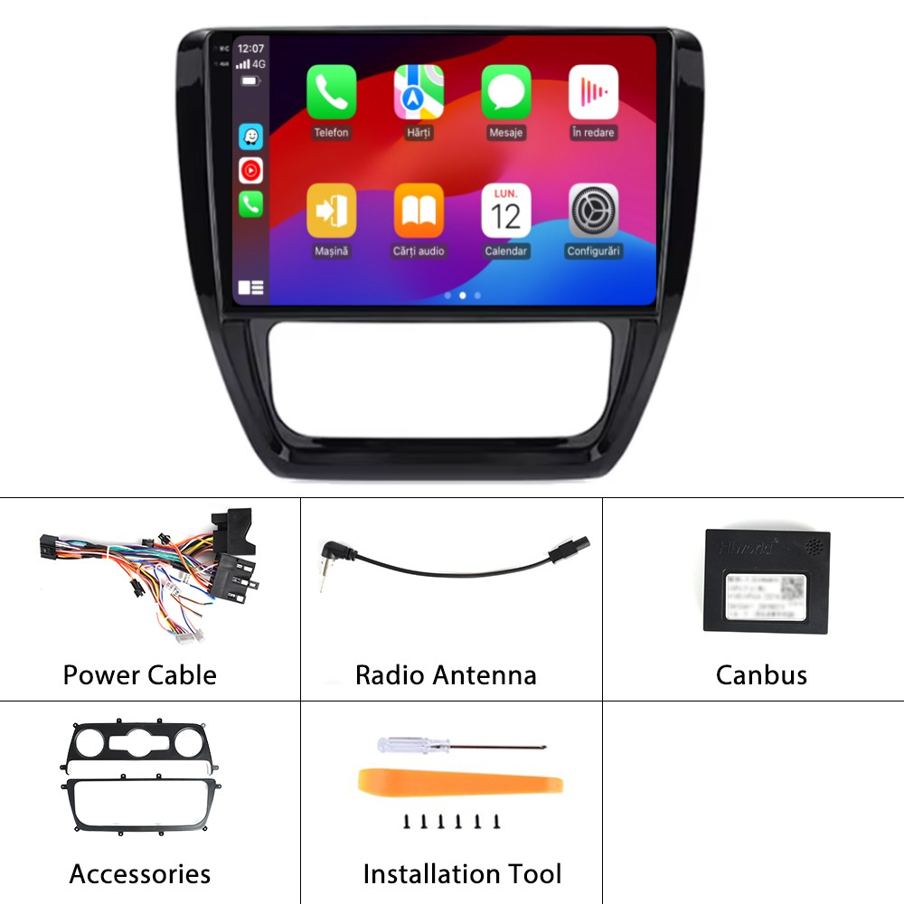 Navigatie Volkswagen Sagitar 2012, Jetta 2011-2018  cu Android, 8GB RAM 128GB ROM, cu SLOT SIM 4G, DSP, ecran 10,1 Inch, Carplay si Android Auto [10]