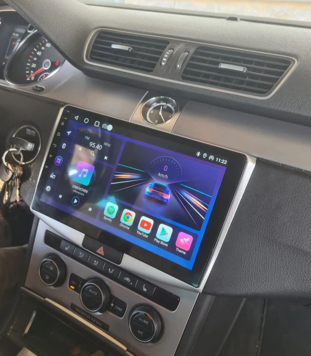Navigatie Passat B6|B7|CC cu Android 2GB RAM 32GB ROM, Android 13, CarPlay si Android Auto Wi-fi, Youtube, Waze, ecran HD 10.1 Inch [11]