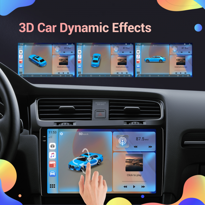 Navigatie Passat B6|B7|CC 2K QLED, 10.36 INCH, cu Android, 4GB RAM, DSP, SIM 4G,2.0 OCTA CORE, CarPlay si Android auto, Slot SIM 4G, MODEL PREMIUM [10]