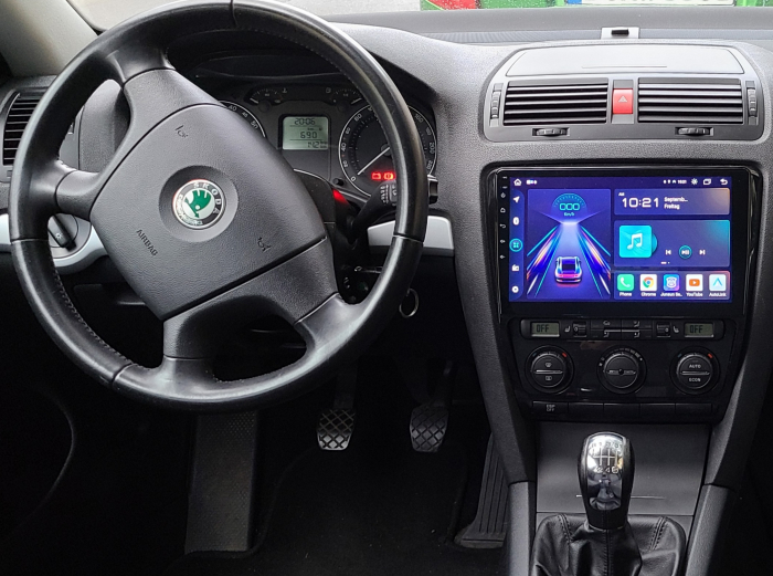 Navigatie Skoda Octavia 2 (2004-2013) cu Android 12,DSP 2GB RAM 32GB ROM, Android 12, CarPlay si Android Auto Wi-fi, Youtube, Waze, ecran HD 10.1 Inch [5]