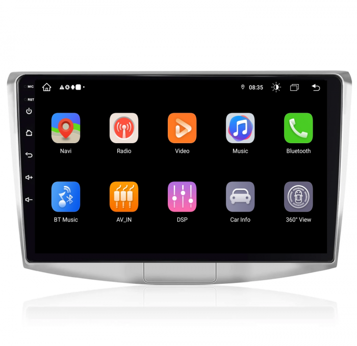 Navigatie Passat B6|B7|CC cu Android 12,DSP 8GB RAM 256GB ROM, SIM 4G CarPlay si Android Auto Wi-fi, Youtube, Waze, ecran HD 10.1 Inch [9]