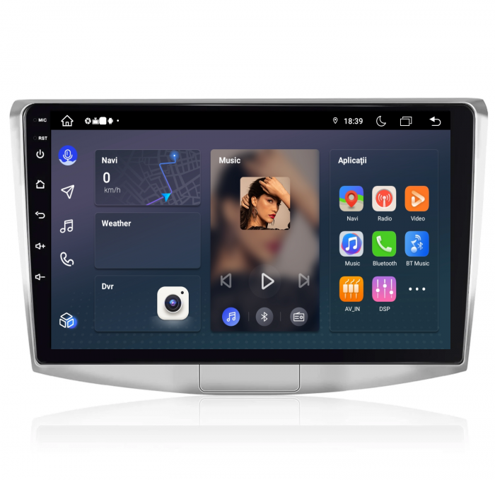 Navigatie Passat B6|B7|CC cu Android 12,DSP 8GB RAM 256GB ROM, SIM 4G CarPlay si Android Auto Wi-fi, Youtube, Waze, ecran HD 10.1 Inch [2]
