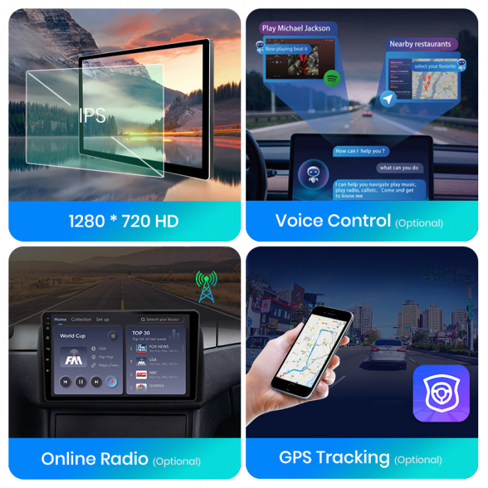 Navigatie Passat B6|B7|CC cu Android 12,DSP 4GB RAM 64GB ROM, SIM 4G CarPlay si Android Auto Wi-fi, Youtube, Waze, ecran HD 10.1 Inch [8]