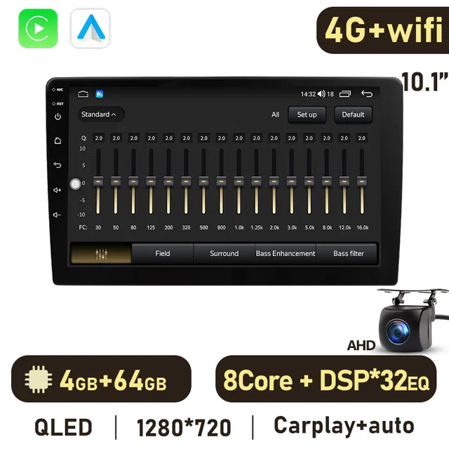 Navigatie Passat B6|B7|CC, 4GB RAM 64GB ROM, Android 12, CarPlay si Android Auto, DSP, Cartela Sim 4G, Waze, Youtube, Ecran 10.1 Inch FHD [2]