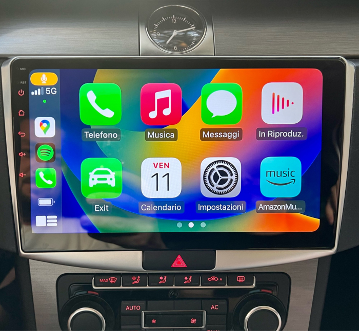 Navigatie Passat B6|B7|CC cu Android 12, 8GB RAM 128GB ROM, DSP, SIM 4G, cu CarPlay si Android Auto Wi-fi, Youtube, Waze, ecran FHD 10.1 Inch [8]