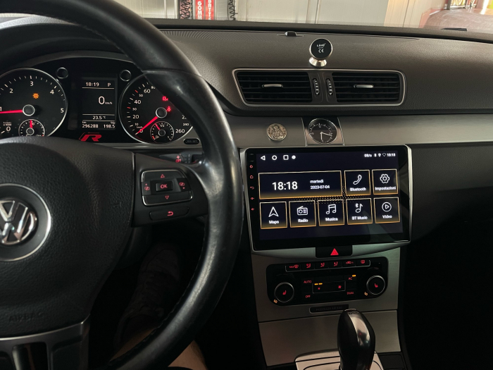 Navigatie Passat B6|B7|CC cu Android 13, 4GB RAM 64GB ROM, DSP, cu CarPlay si Android Auto Wi-fi, Youtube, Waze, ecran FHD 10.1 Inch [14]