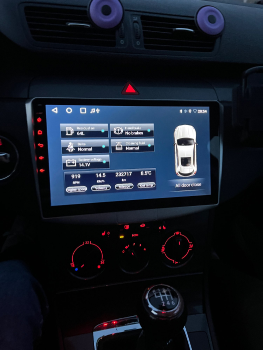 Navigatie Passat B6|B7|CC cu Android 13, 4GB RAM 64GB ROM, DSP, cu CarPlay si Android Auto Wi-fi, Youtube, Waze, ecran FHD 10.1 Inch [8]