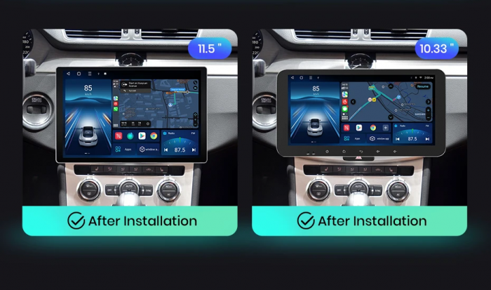 Navigatie Passat B7 (2007-2015) 10.33 inch 1600x720P 2K QLED cu Android 12, DSP 4GB RAM 64GB ROM, CarPlay si Android Auto si SIM 4G PREMIUM [3]