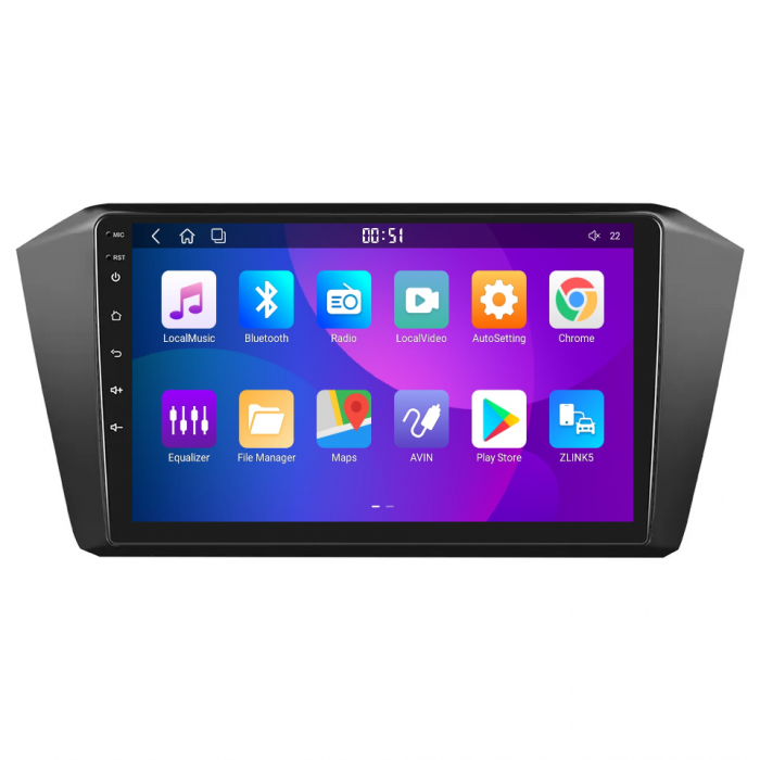 Navigatie Passat B8 (2015-2019) cu Android 12, 4GB RAM 64 GB ROM, SIM 4G, ecran 10.1 Inch,Carplay si Android Auto [3]