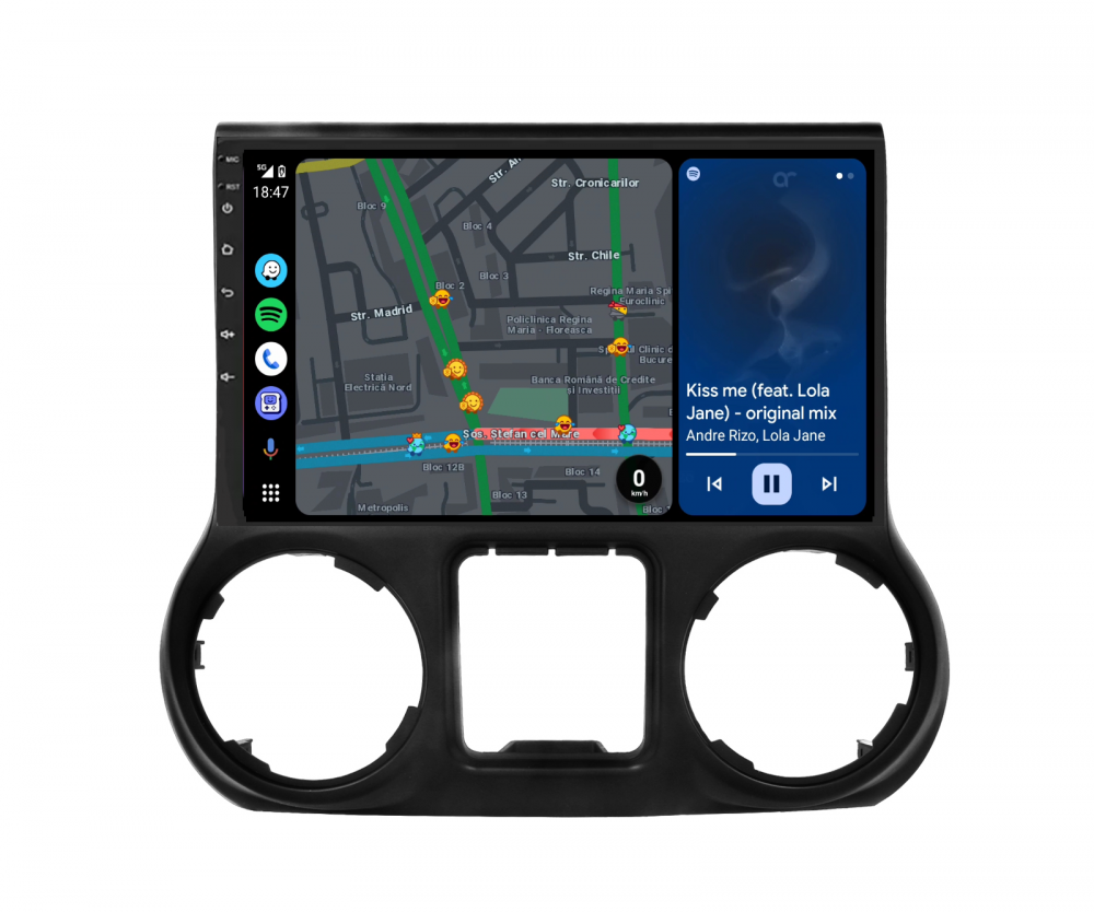 Navigatie Jeep Wrangler (2011-2014) cu Android, 2GB RAM 32GB ROM, DSP, ecran 10,1 Inch, Carplay si Android Auto [5]