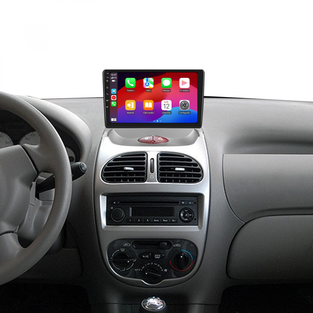 Navigatie Peugeot 206 (2004-2008) Citroen C2 (2006-2013) cu Android, 8GB RAM 128GB ROM, cu SLOT SIM 4G, DSP, ecran 9 Inch, Carplay si Android Auto [2]