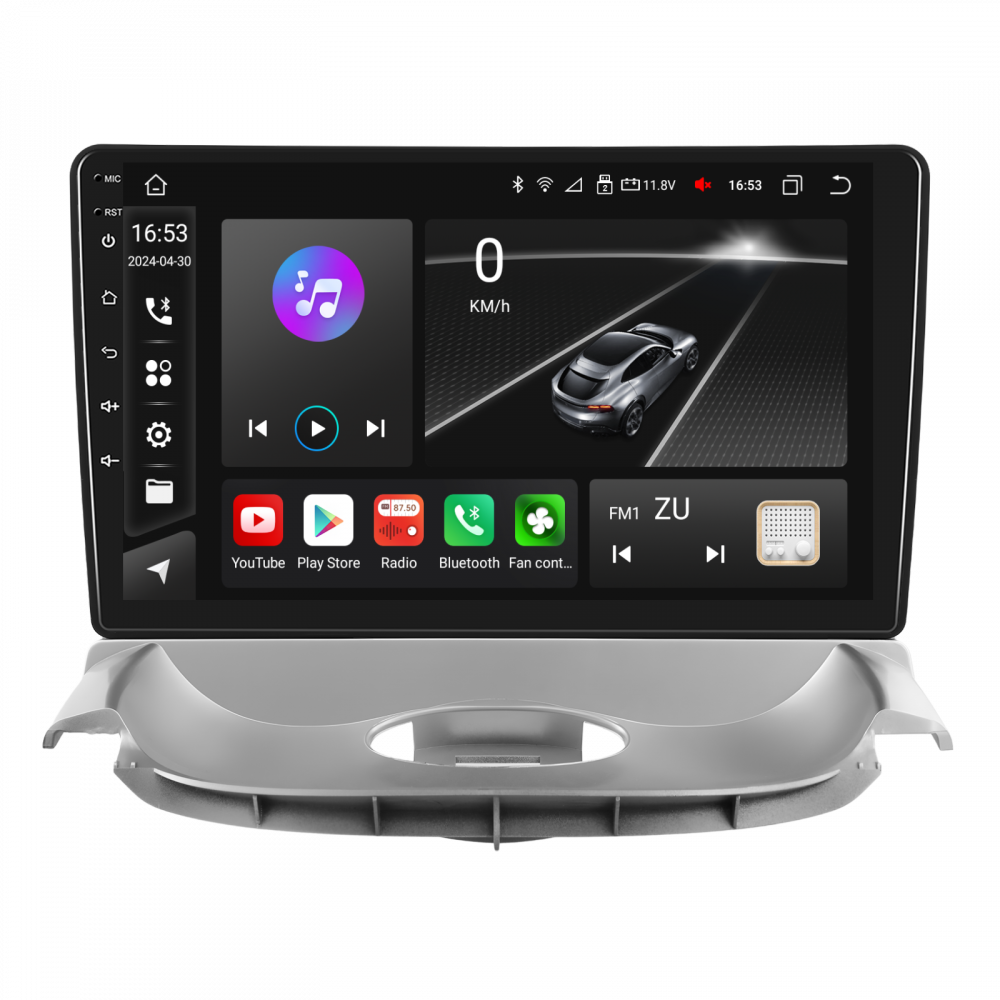 Navigatie Peugeot 206 (2004-2008) Citroen C2 (2006-2013) cu Android, 8GB RAM 128GB ROM, cu SLOT SIM 4G, DSP, ecran 9 Inch, Carplay si Android Auto [3]