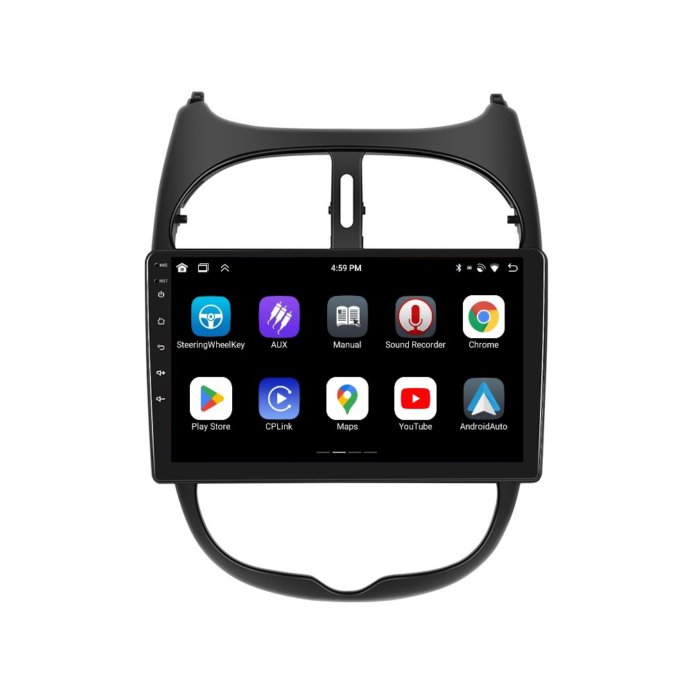Navigatie Peugeot 206 Citroen C2 (2002-2010) OEM cu Android, 4GB RAM 64GB ROM, DSP, ecran 9 Inch,Carplay si Android Auto [3]