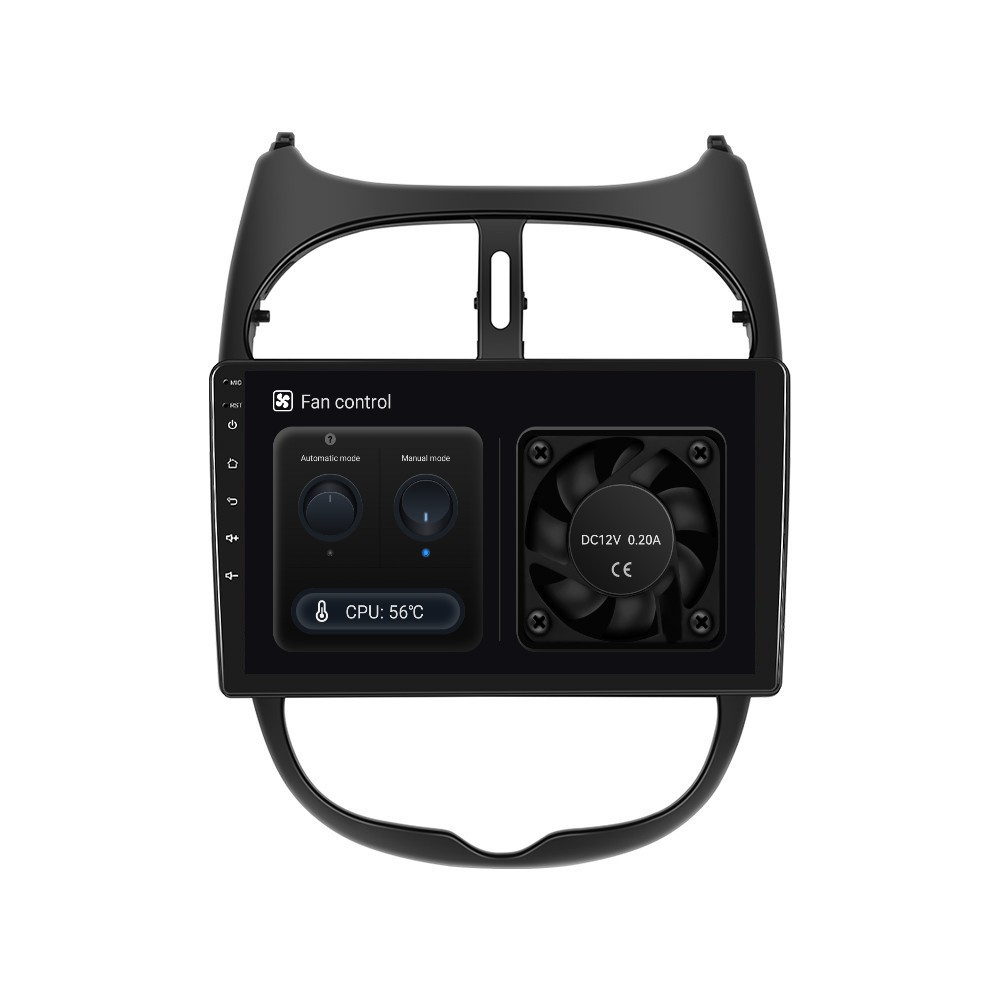 Navigatie Peugeot 206 Citroen C2 (2002-2010) OEM cu Android, 8GB RAM 128GB ROM, cu SOLT SIM 4G, DSP, ecran 9 Inch,Carplay si Android Auto [7]
