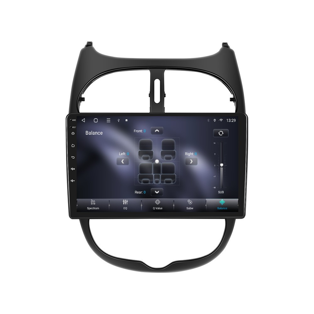 Navigatie Peugeot 206 Citroen C2 (2002-2010) OEM cu Android, 4GB RAM 64GB ROM, cu SOLT SIM 4G, DSP, ecran 9 Inch,Carplay si Android Auto [7]