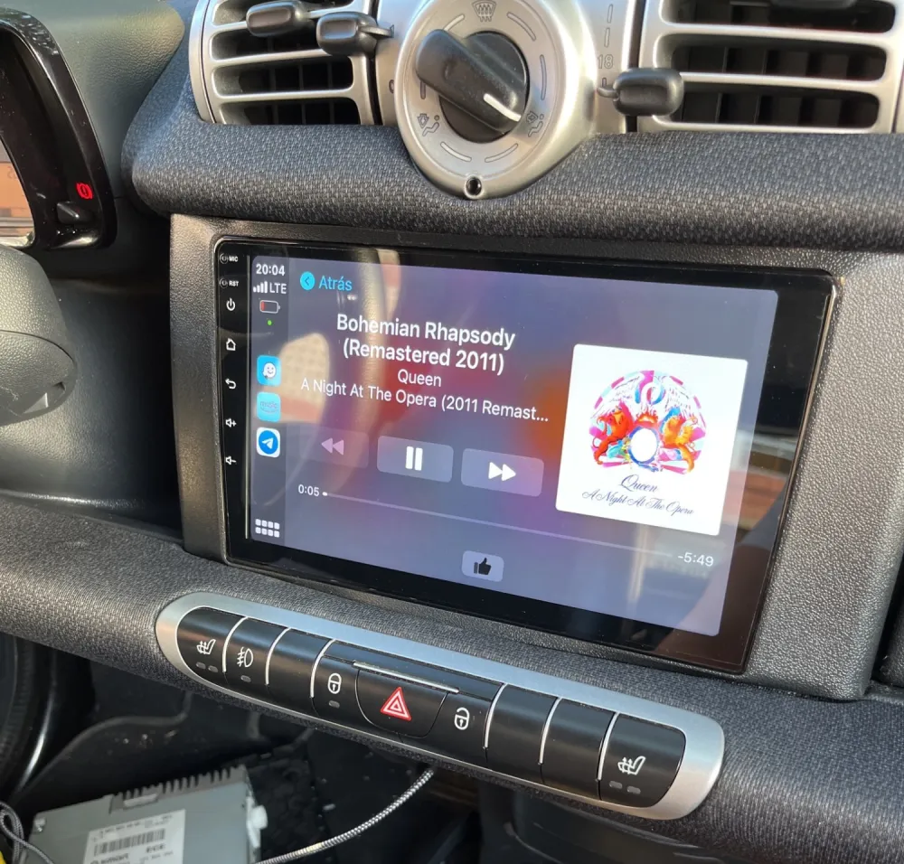Navigatie Smart Fortwo 451 (2010-2015) cu Android 12 ecran 9 Inch, 4GB RAM 64GB ROM,DSP, SIM 4G Carplay si Android Auto [6]