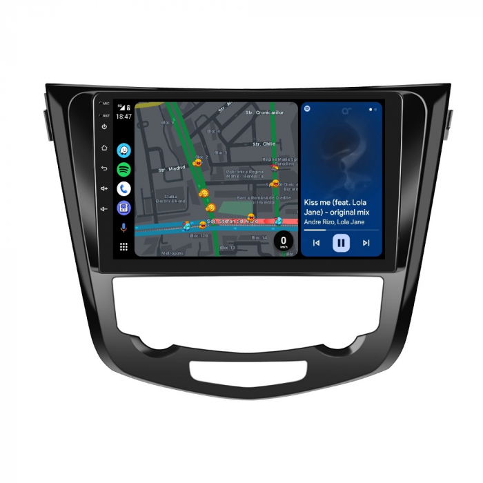 Navigatie NISSAN QASHQAI 2 J11 (2013-2017), Android 12, 4GB RAM 64GB,SLOT SIM 4G,  DSP, Carplay si Android auto, ecran 10.1 inch [7]