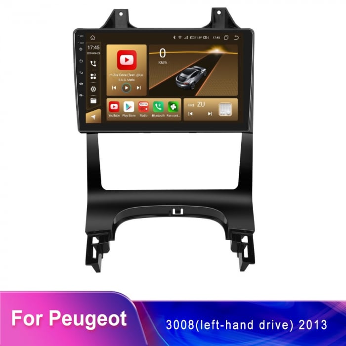 Navigație Peugeot 3008 si 5008 (2009-2017) Android 13, 4GB 64GB, DSP, CarPlay si Android Auto, ecran 9 inch [3]