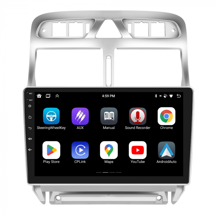 Navigatie Peugeot 307 (2002-2013),Android 12 4GB RAM 64GB, SIM 4G, Carplay si Android Auto ecran 9 inch [6]